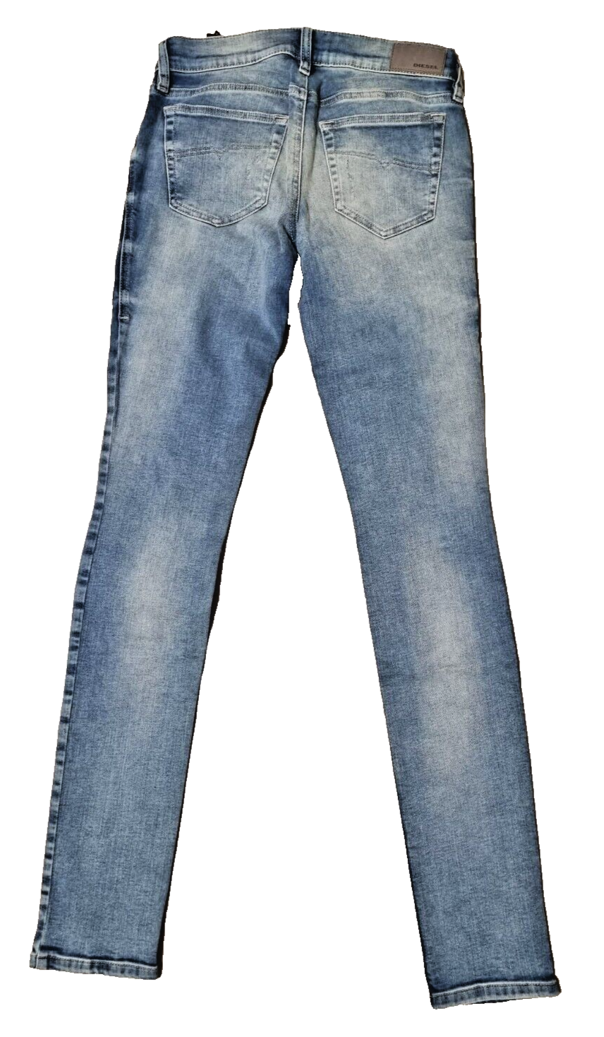 Diesel Damen Jeans Grupee W25 L32, Super Slim Skinny, Low Waist, Stretch Blau D7