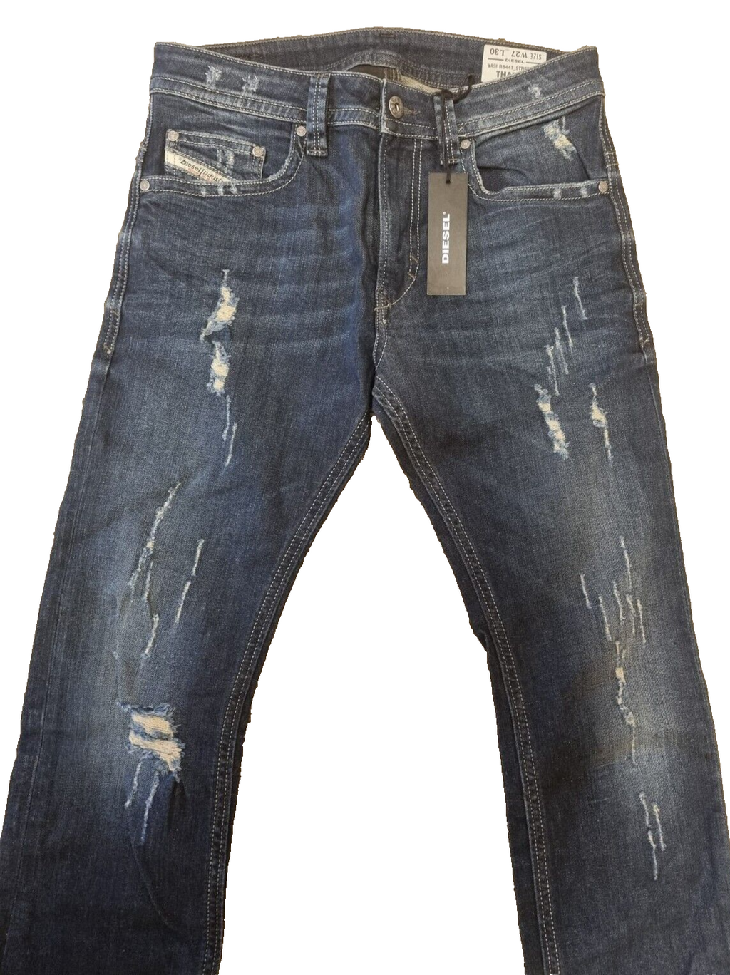 Diesel Herren Jeans Thavar W27 L30 – Slim-Skinny Fit – Modell 00SKSO R844T BR3E1