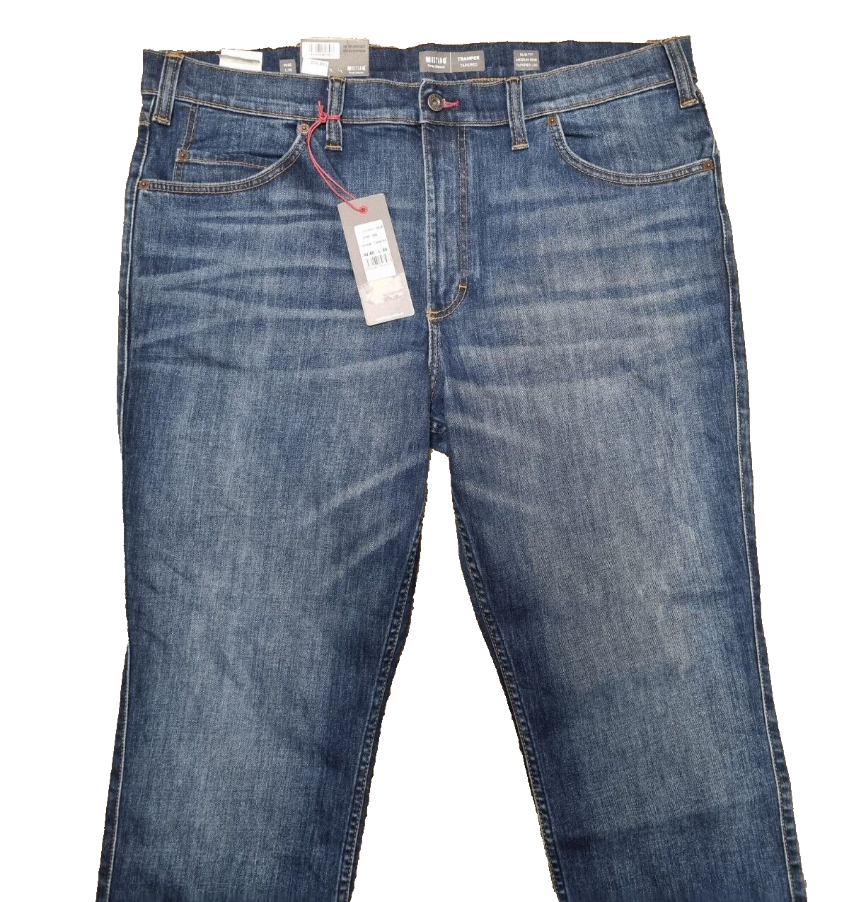 MUSTANG Herren Jeans Tramper Blau | Slim Fit Medium Rise Tapered Leg | W40 L30