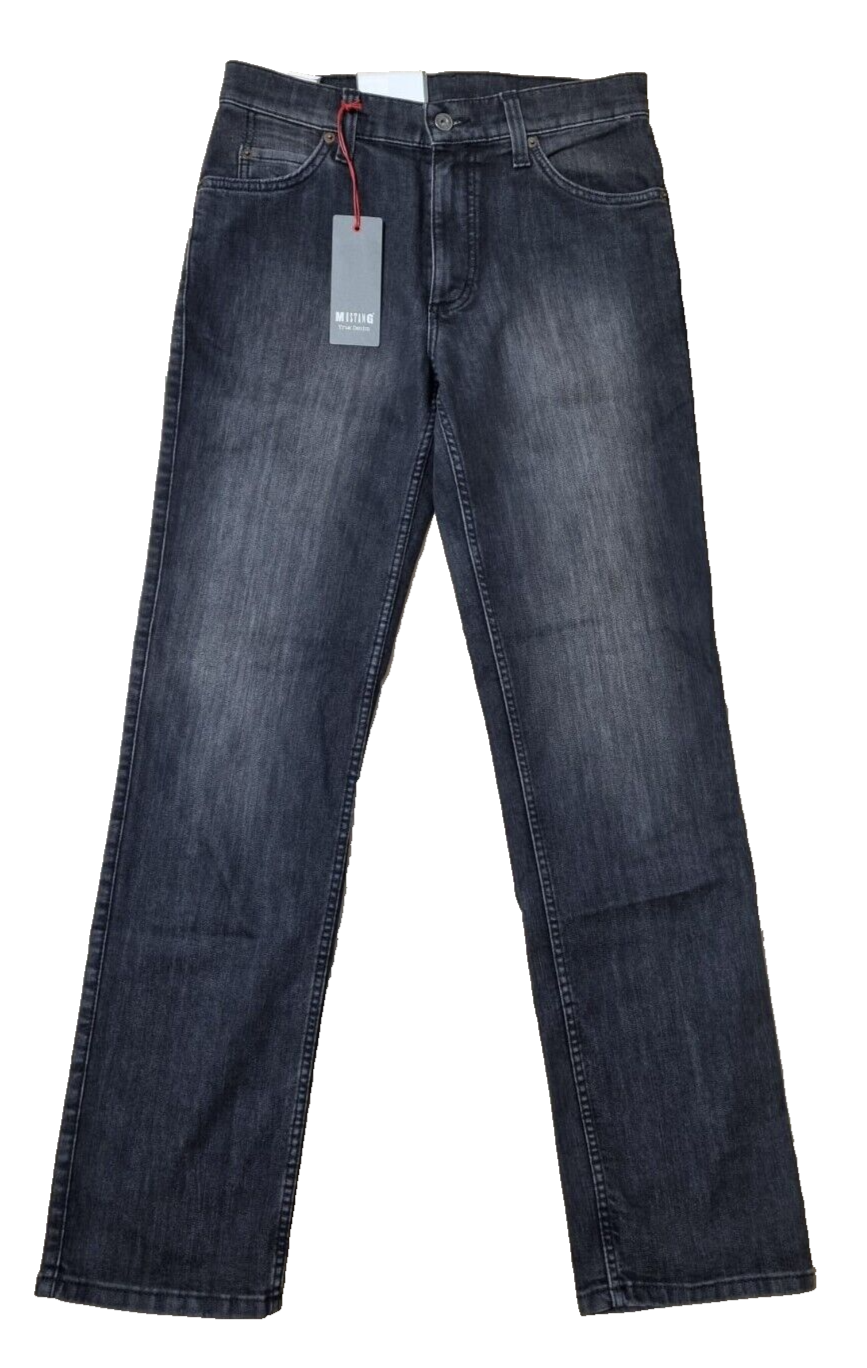 MUSTANG Herren Jeans Oklahoma Schwarz | Slim Medium Straight | W32 L32 | BR1C1