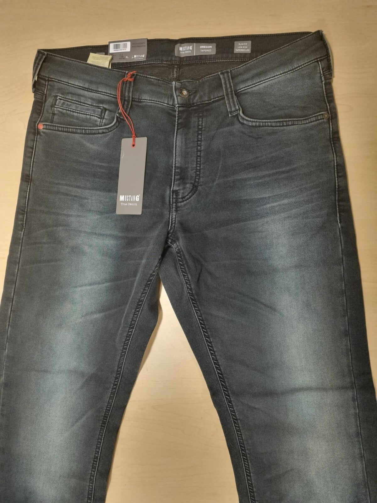 Mustang Herren Jeans Oregon Tapered K W34 L32 - Slim Low Tapered - Dunkelblau D6