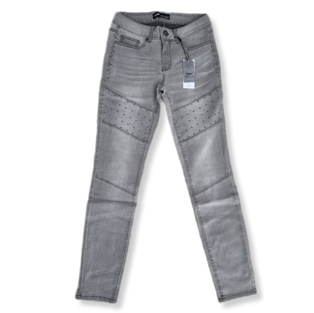 ARIZONA Damen Jeans Biker Frauen Hose Skinny Jeanshose Rot Gr. 38 Grau  PLR3B2