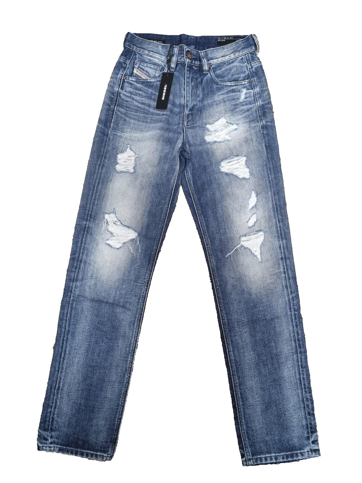 DIESEL Damen Jeans Kameron W26 L32 | Relaxed Boyfriend High Waist Blau 0848I T14