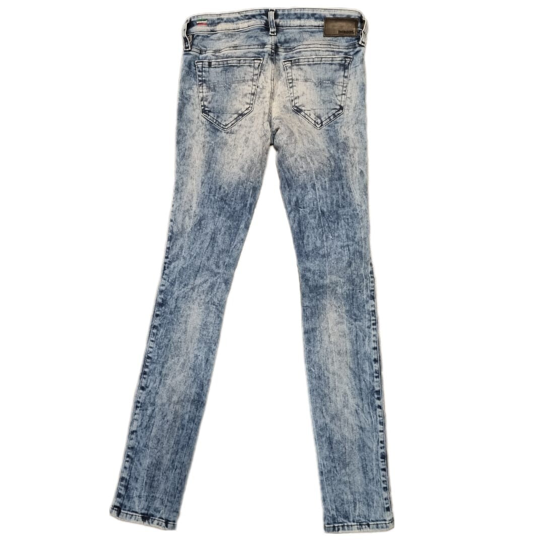 DIESEL Damen Jeans Skinzee-Low W25 L30 Made in Italy Super Slim SONDERPREIS BR1D