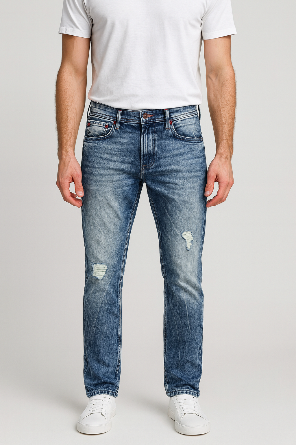 CIPO & BAXX Herren Jeans C-1170 Blau | Loose Waist Slim Leg | W34 L34 M1