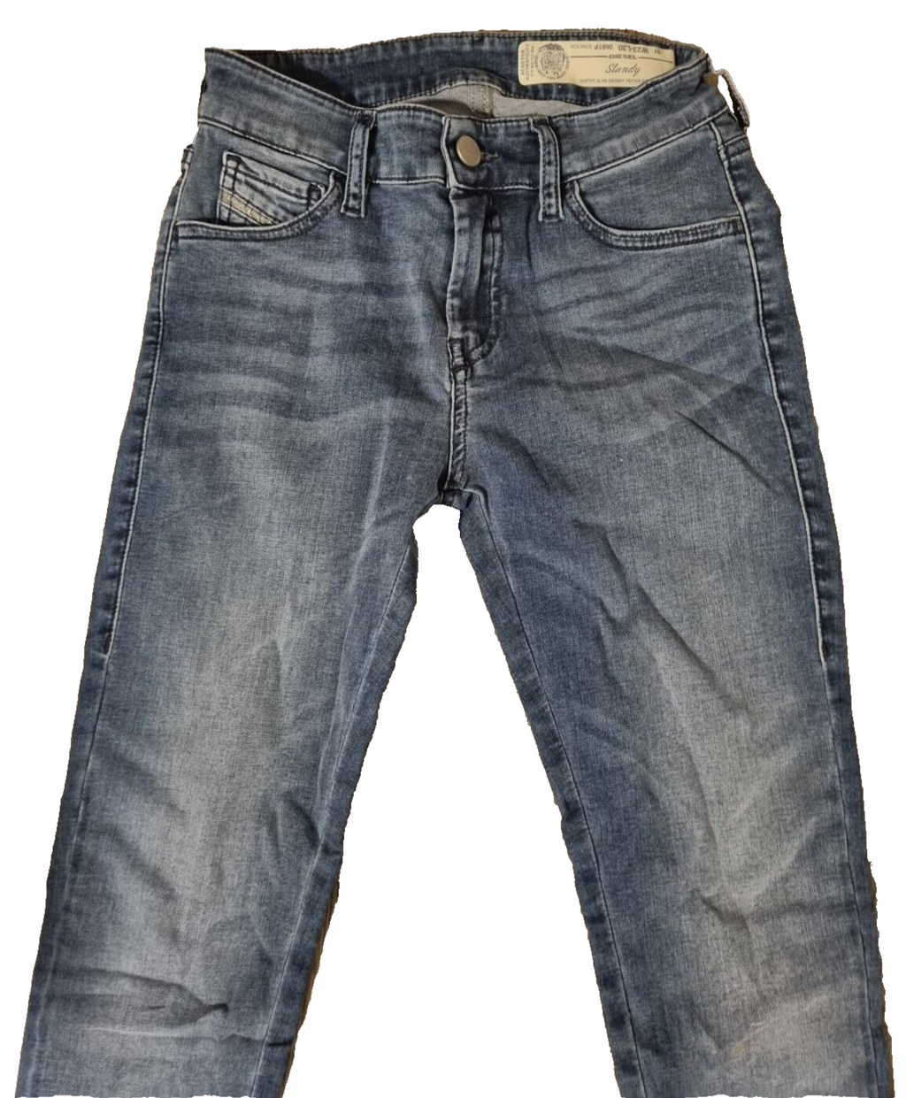 DIESEL Damen Jeans Modell Slandy Super Slim Skinny Regular Waist W23 L30 SLR4b1