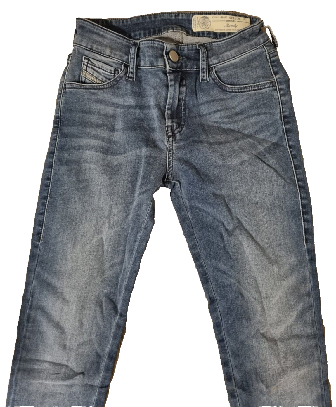 DIESEL Damen Jeans Modell Slandy Super Slim Skinny Regular Waist W23 L30 SLR4b1