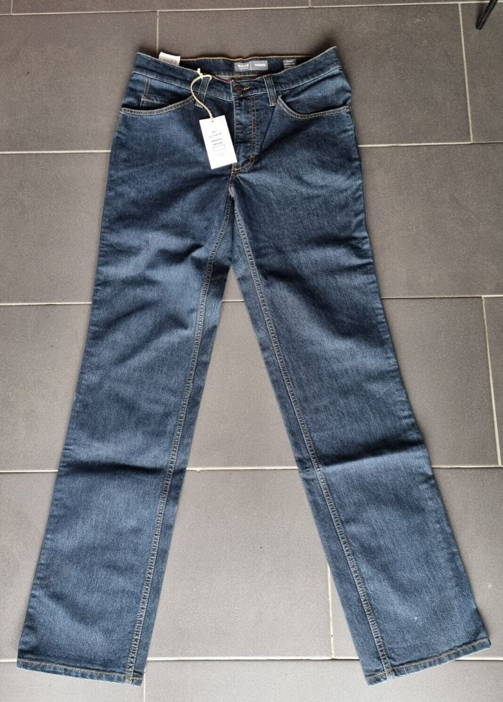 MUSTANG Herren Jeans Oklahoma W33 L36 Blau Slim Straight Medium Rise