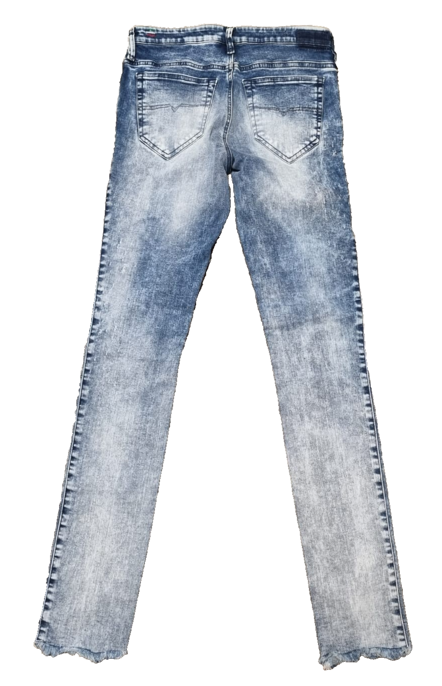 DIESEL Damen Jeans SKINZEE W29 L32 Blau | Made in Italy | Super Skinny Fit K4