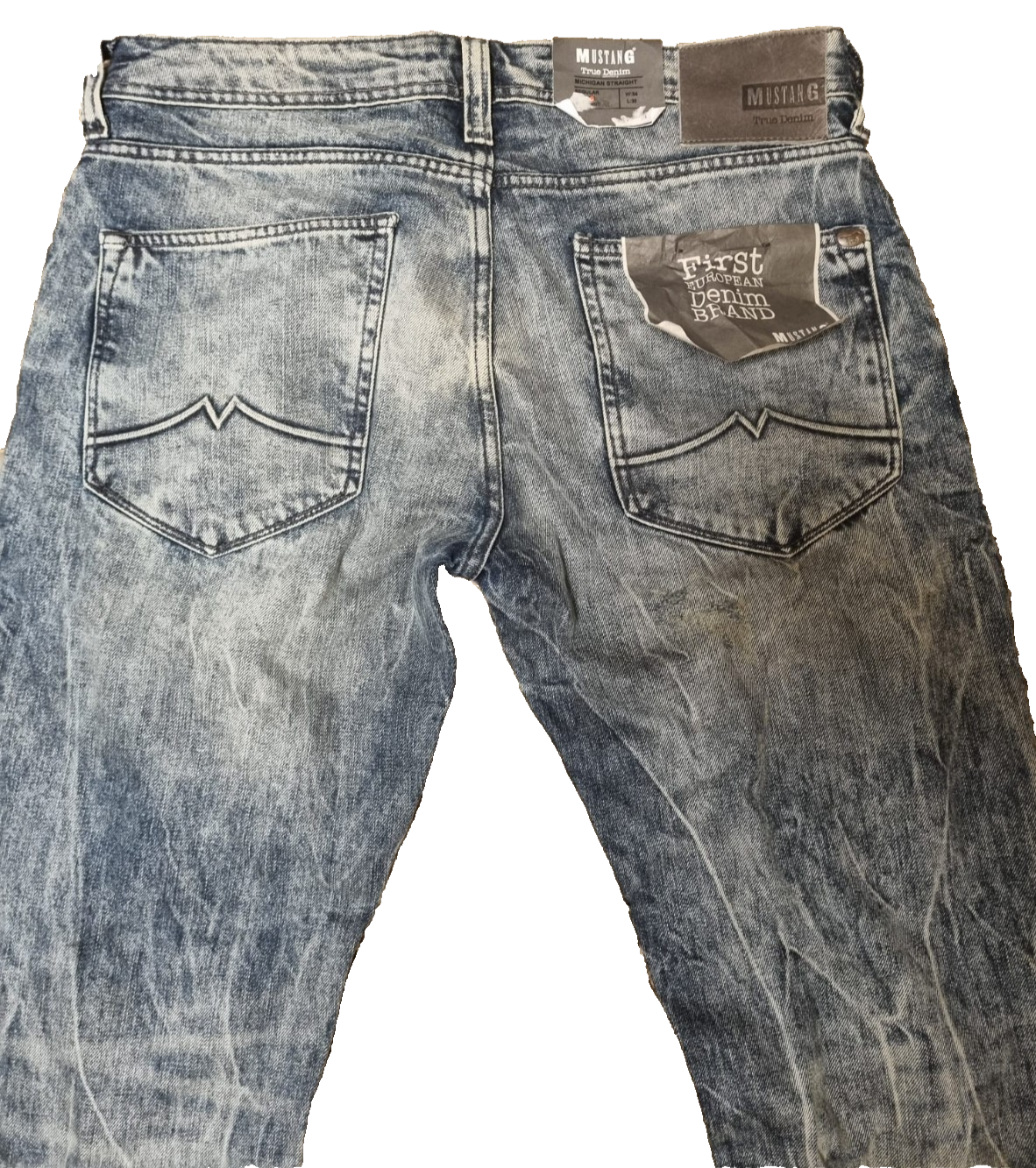 MUSTANG Herren Jeans Michigan W34 L30 Straight Fit Regular Medium NEU M1