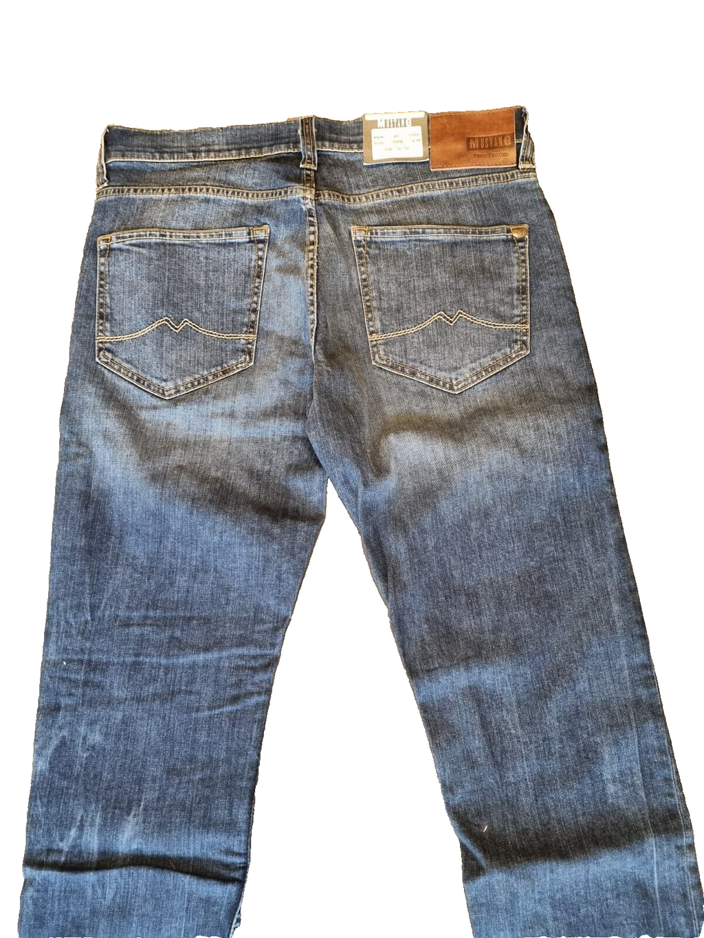 MUSTANG Herren Jeans Oregon Tapered W32 L32 Blau Slim Fit Low Rise