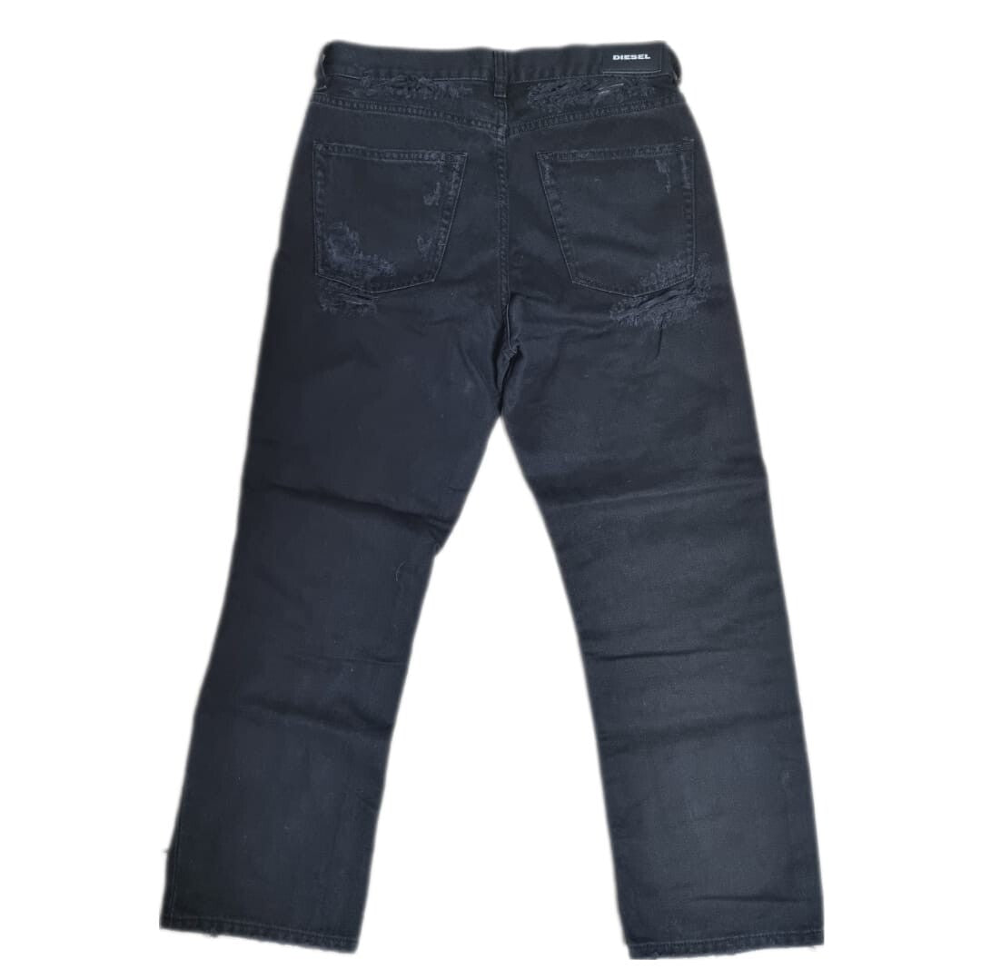 Diesel Aryel 084WH Damen Jeans Hose Straight (Schwarz, W26/L32) Regular Straight