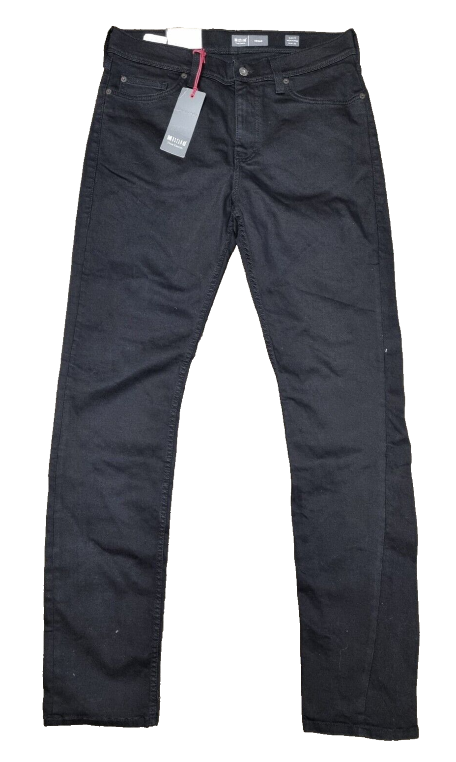 MUSTANG Herren Jeans Vegas W34 L36 Schwarz Slim Fit 1001874 Denim Jeanshose T1-5