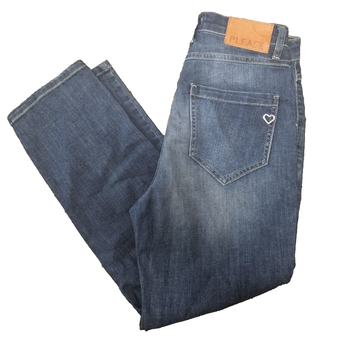 Please Damen Jeans PON1BQ2E25 Größe S Blau – Slim Fit, Baumwolle