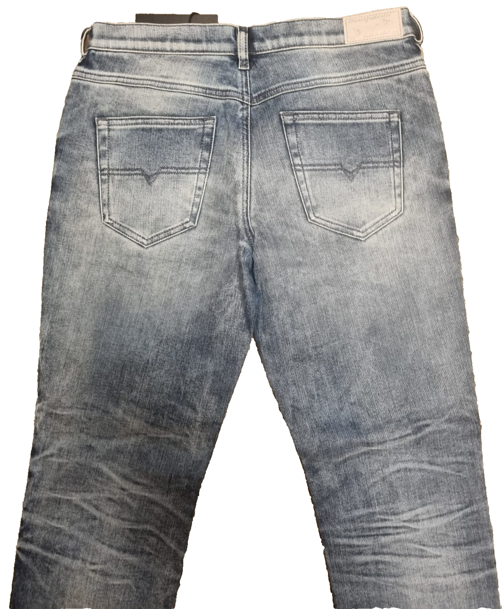 DIESEL Belthy Damen Jeans W28 L30 Regular Slim Straight Low Waist Blau M5