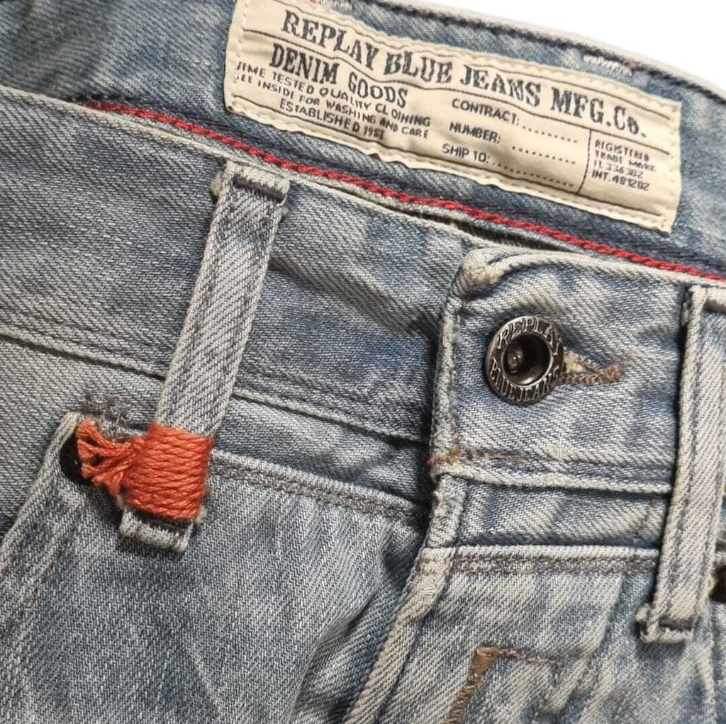 Replay Herren Jeans Masig MA919 – Slim Fit Tapered – Blau W28 W30 W31 W32