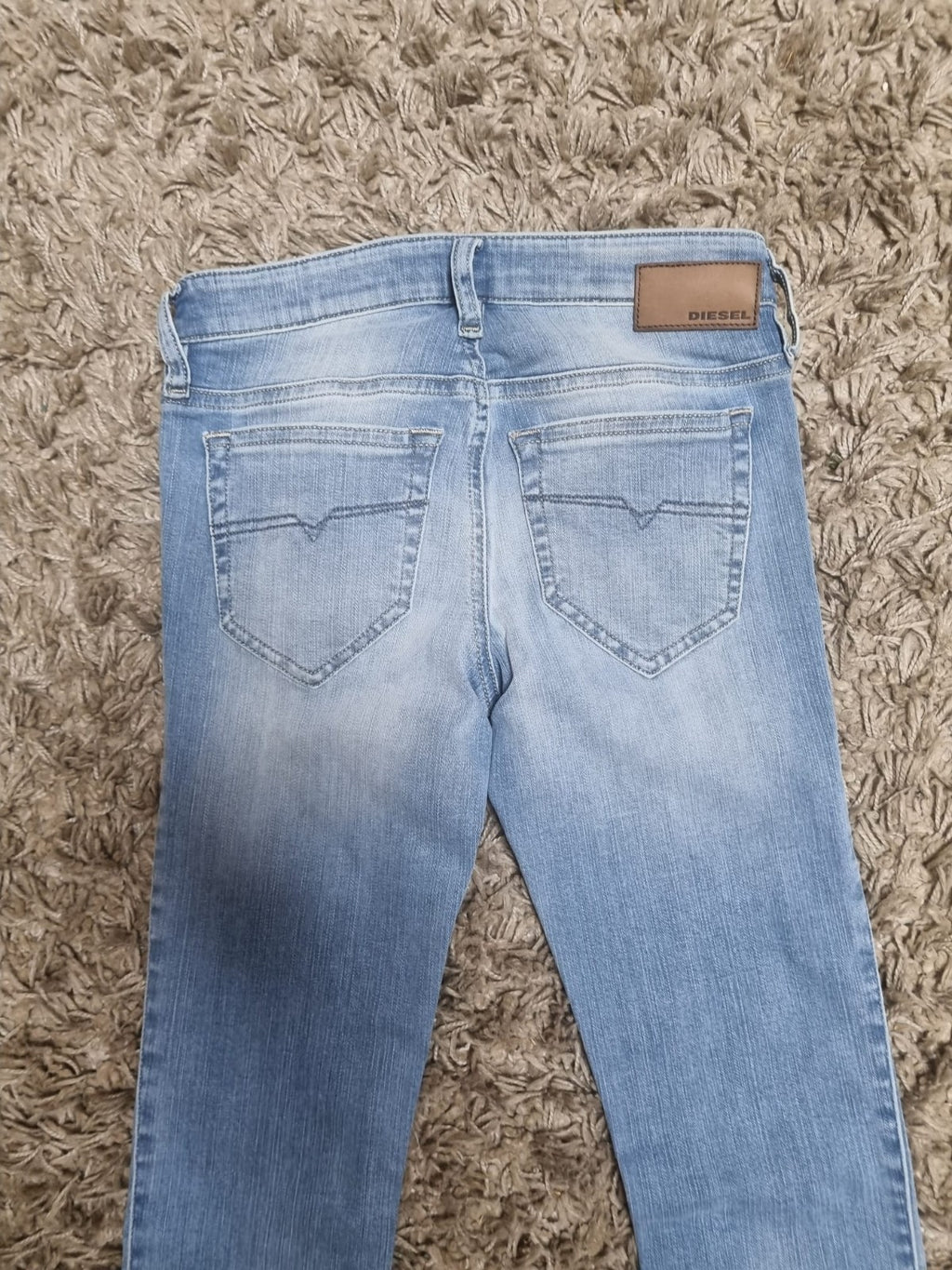 DIESEL Damen Jeans Skinzee-Low 084CR Stretch blau Super Slim Skinny W23 L30 M4