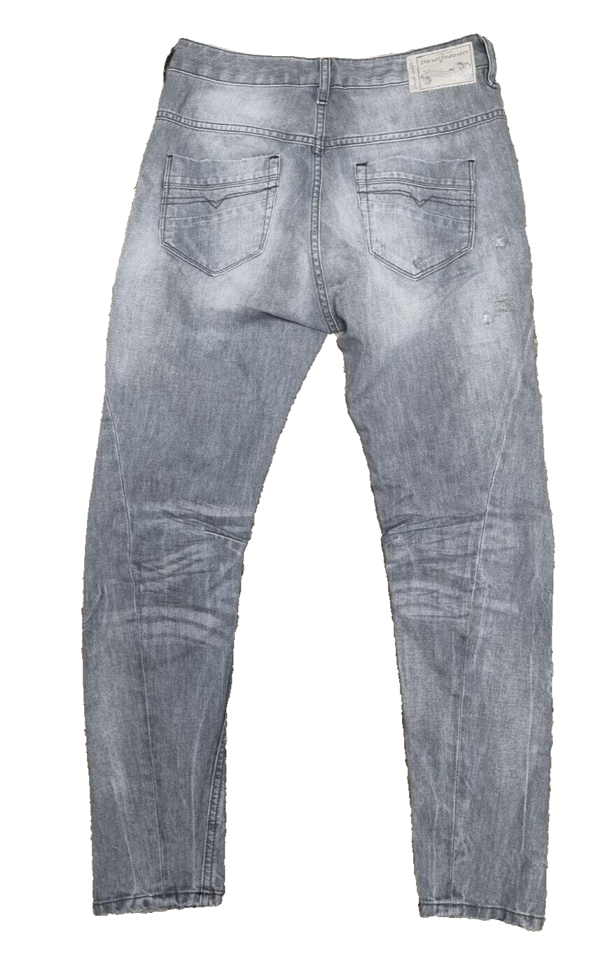 DIESEL Damen Jeans Fayza Relaxed Boyfriend Low Waist Grau W24 L32 SLR4B1