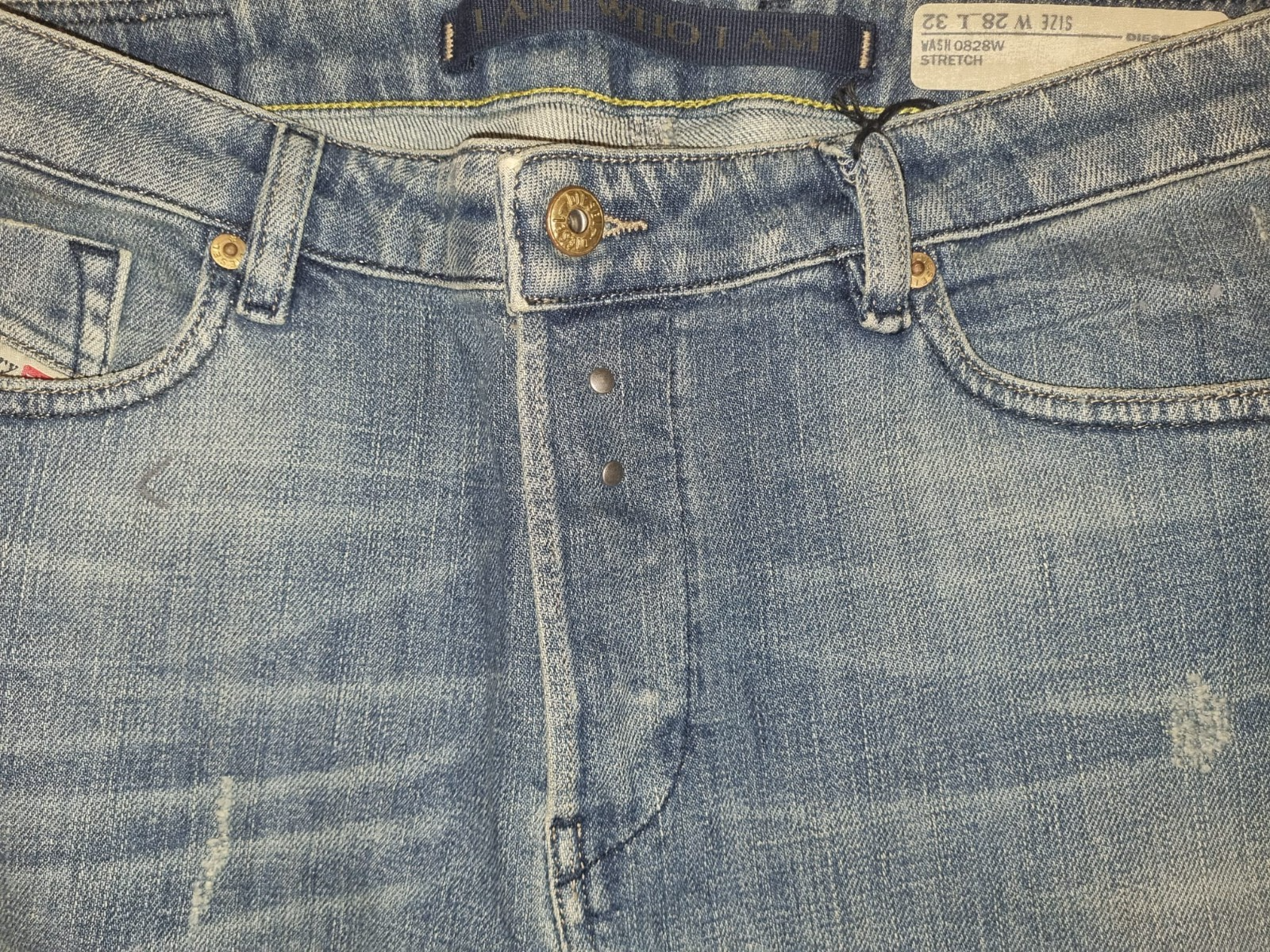 DIESEL Damen Jeans Eazee – Relaxed Boyfriend Low Waist – W28 L32 – Blau M6