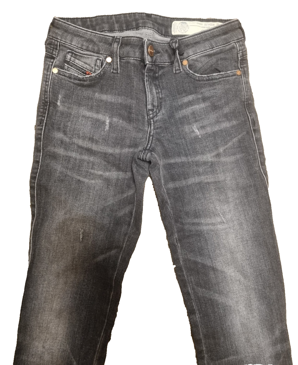 DIESEL Damen Jeans Gracey W23 L32 Super Slim Skinny Grau Low Waist 084NQ M5