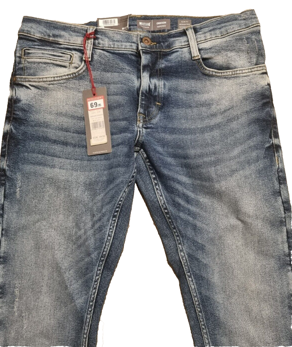 MUSTANG Herren Jeans Oregon Tapered Slim Fit Blau Modell 1005684 Stretch SLR6C3