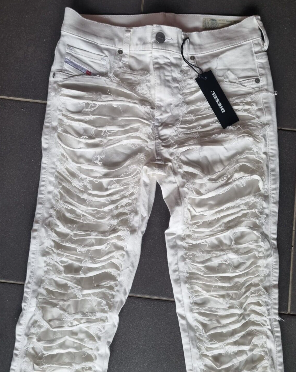 DIESEL Damen Jeans Dhary 00S594 084PG Weiß W25 W26 W27 W28 S Slim Sonderedition