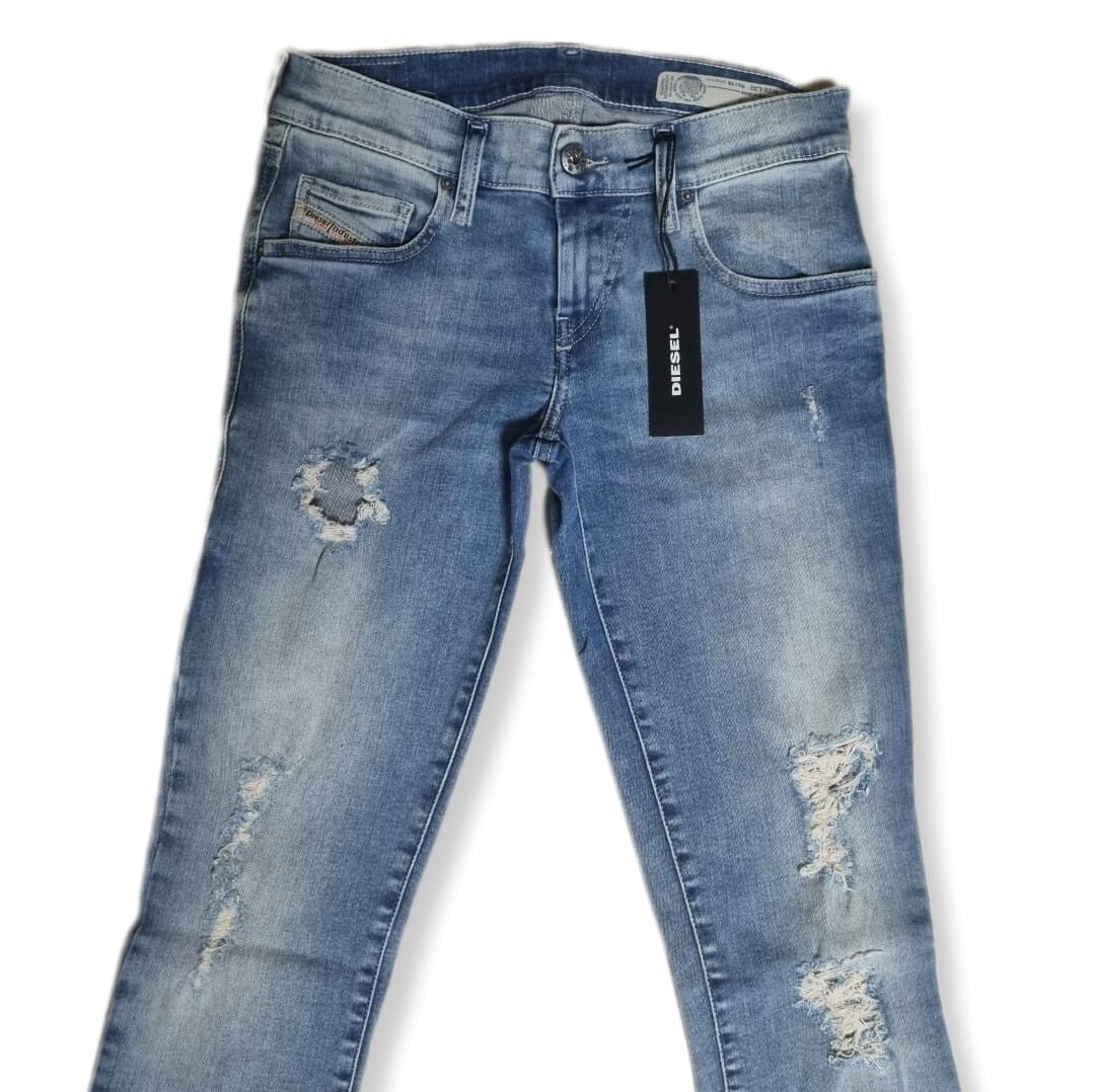 Diesel Damen Jeans Grupee W25 L32 Super Slim Skinny Low Waist R51Y8 Frauen Hose