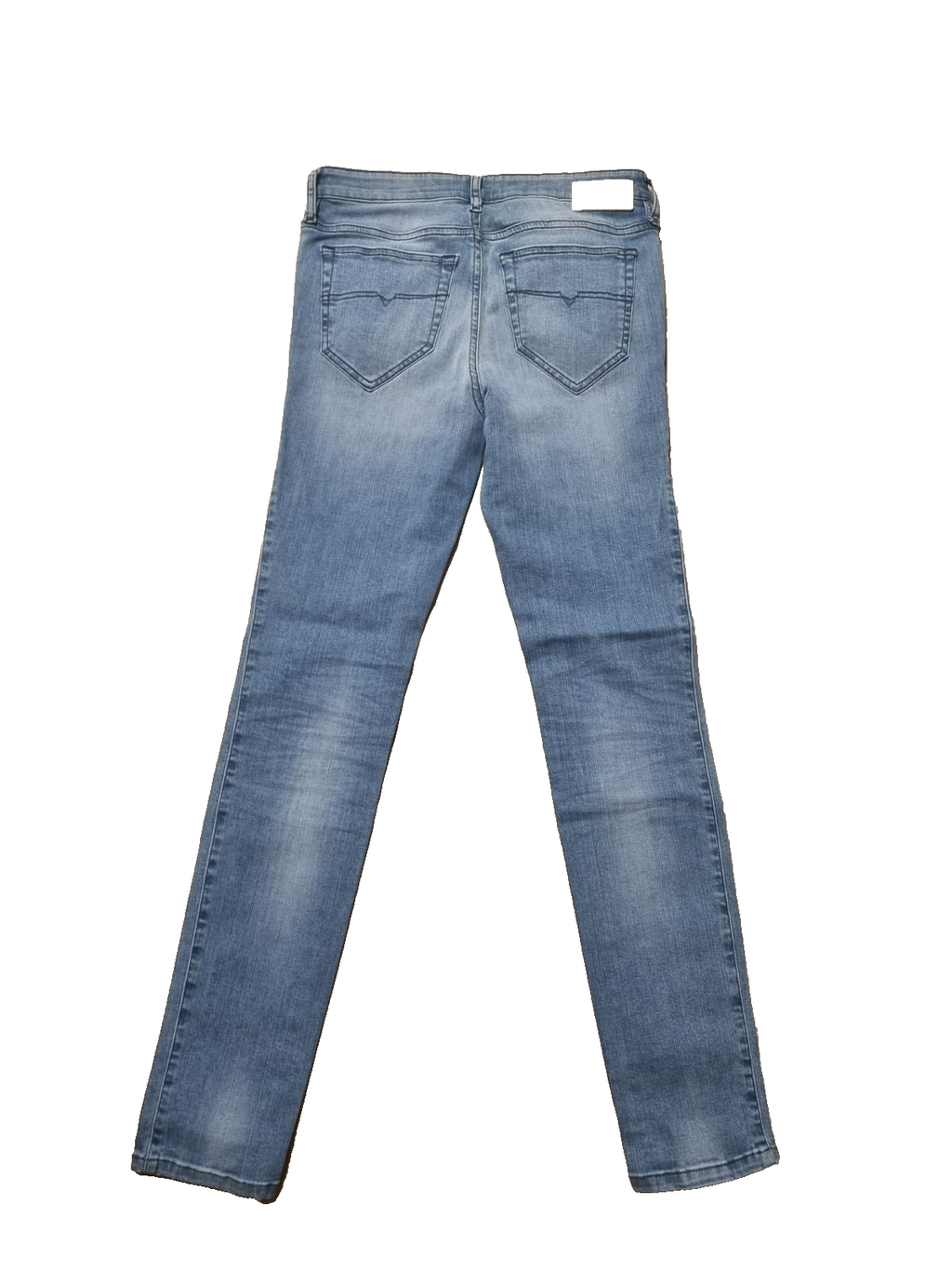 DIESEL Damen Jeans Skinzee W28 L30 Blau Super Slim Skinny Regular Waist K2