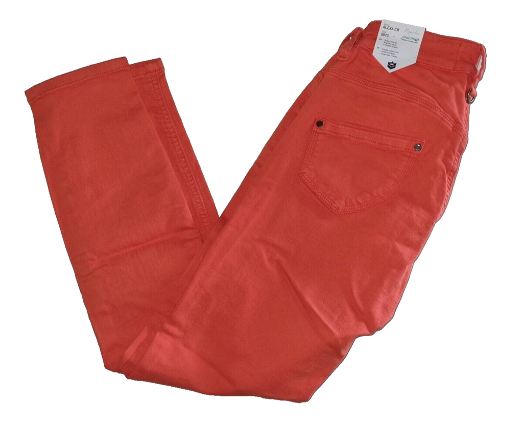 FREEMAN T. Porter Damen Jeans ALEXA CR Frauen Hose S Jeanshose Rot Gr. S PL3B1