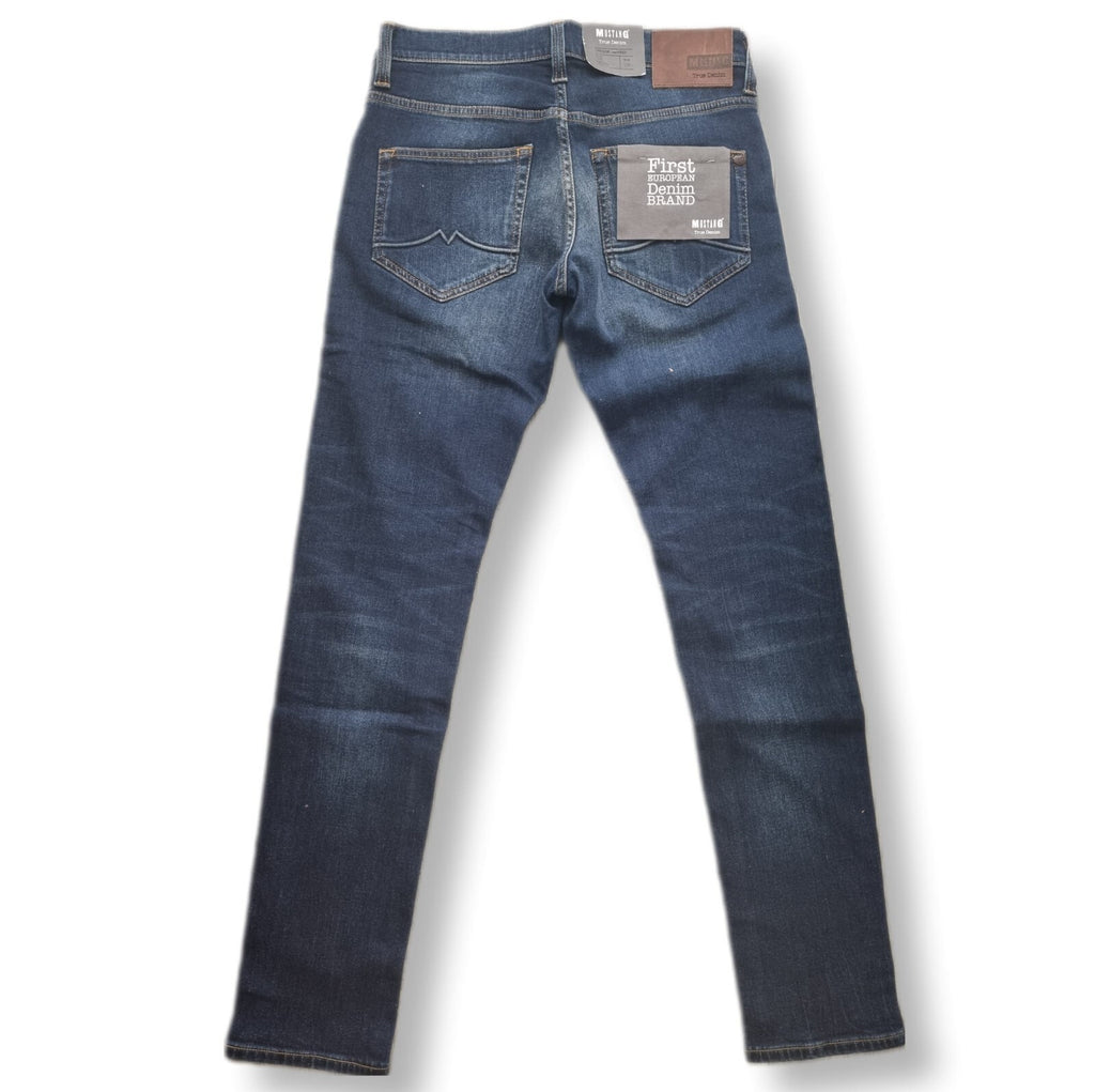 Mustang Herren Jeans Oregon Tapered Blau Slim Low 1005235 983 W29 L32 Mens BR2E3