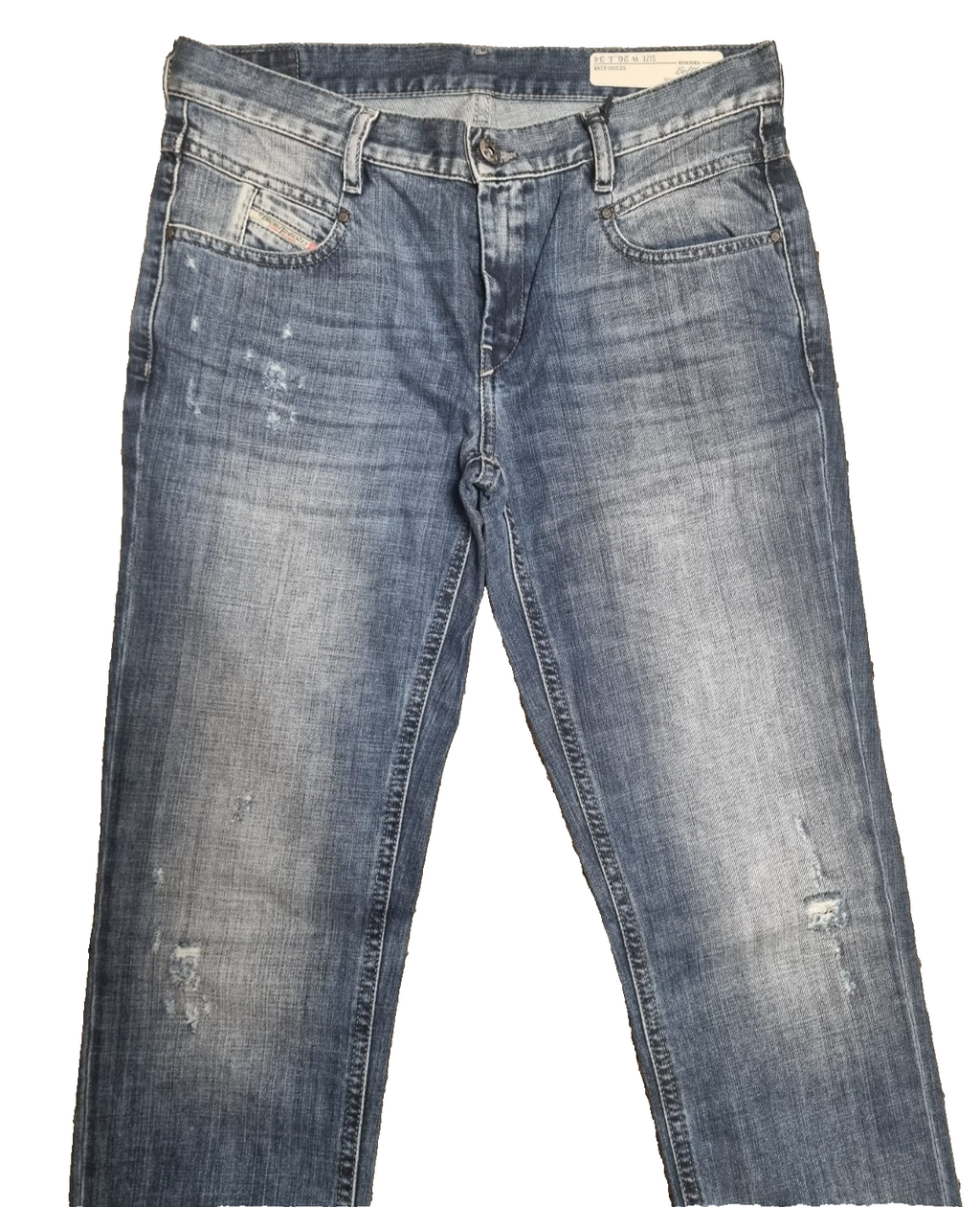 DIESEL Damen Jeans Belthy W26 L34 Slim Straight Blau Low Waist 0SSSJ 0853S M5