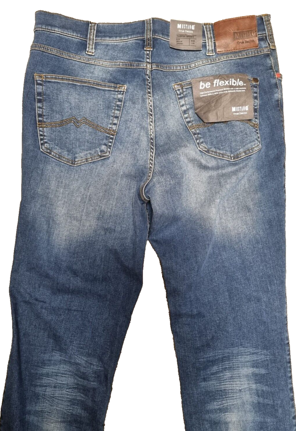 MUSTANG Herren Jeans Tramper Tapered Blau W38 L34 Slim Fit BR1C3