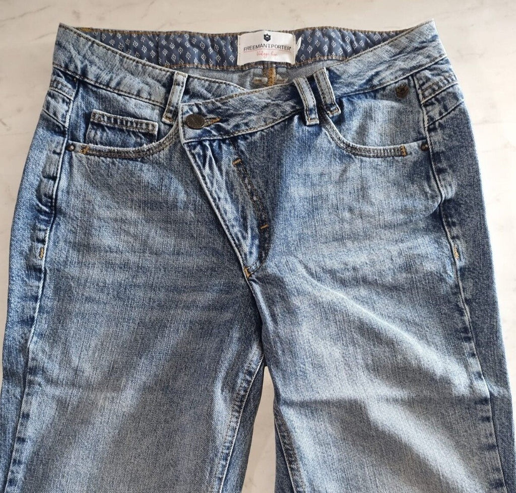 FREEMAN T. Porter Damen Jeans Harper Denim Frauen Hose Women Jeanshose Blau P3B2