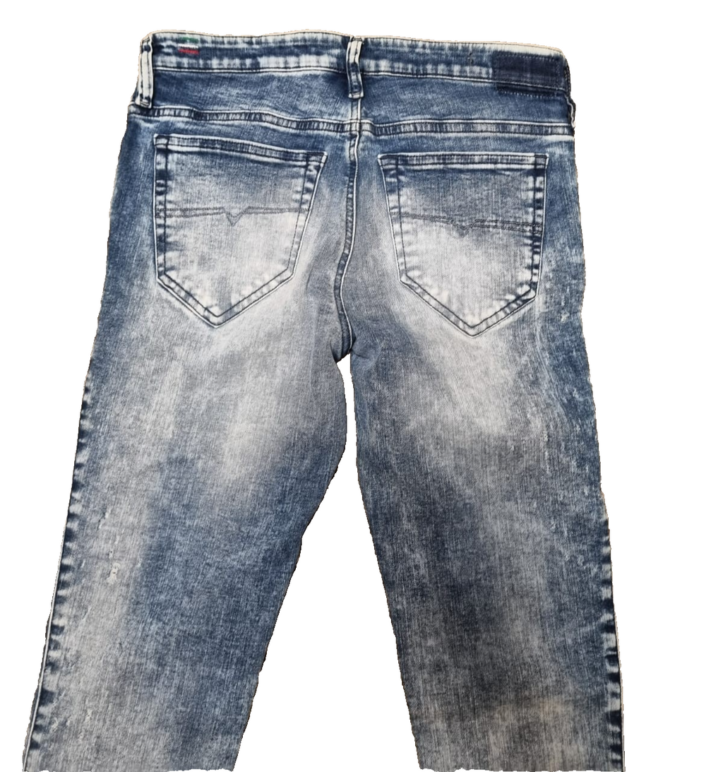 DIESEL Damen Jeans SKINZEE W29 L32 Blau | Made in Italy | Super Skinny Fit K4