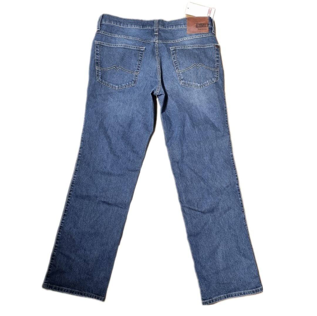 MUSTANG Herren Jeans Tramper - Slim Fit - W36 L32 Blau mit kleinem Fehler BR2E1