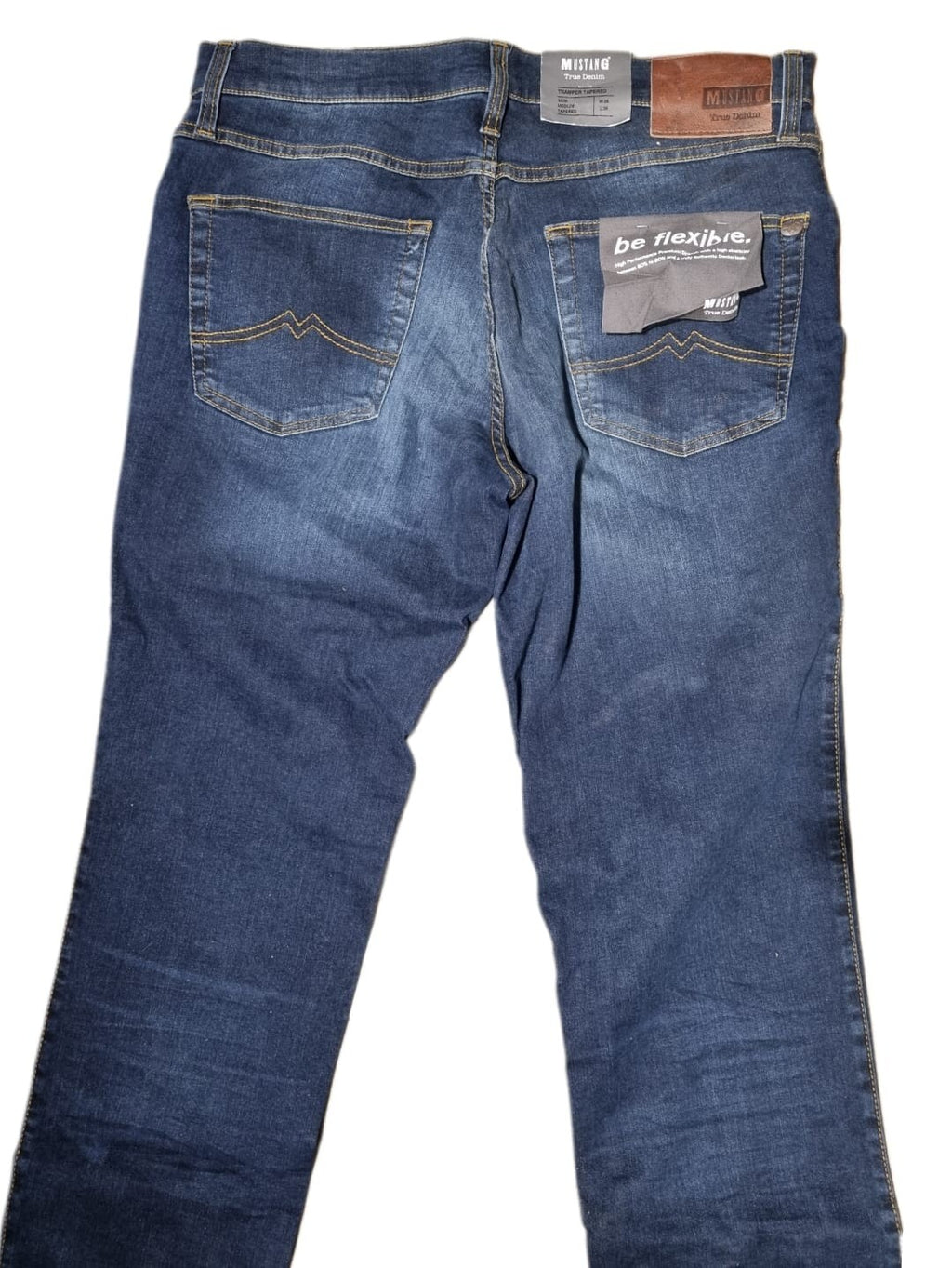 MUSTANG Herren Jeans Tramper Tapered W36 L36 Dunkelblau Jeanshose BR2E1