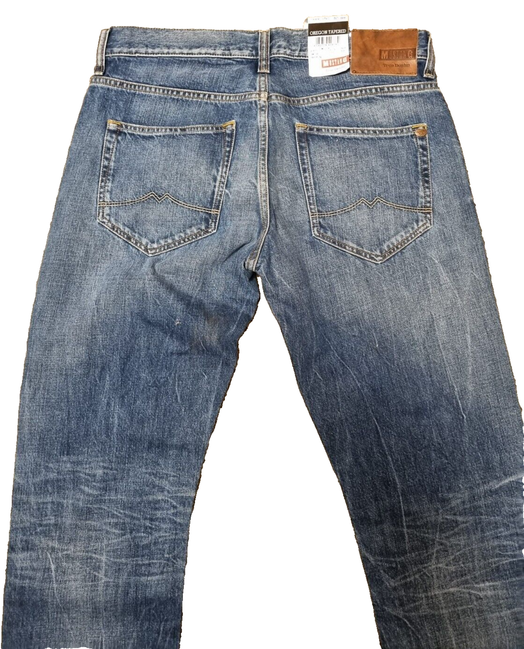 MUSTANG Herren Jeans Oregon Tapered W33 L32 | Slim Fit | Blau Denim Hose | BR3E1