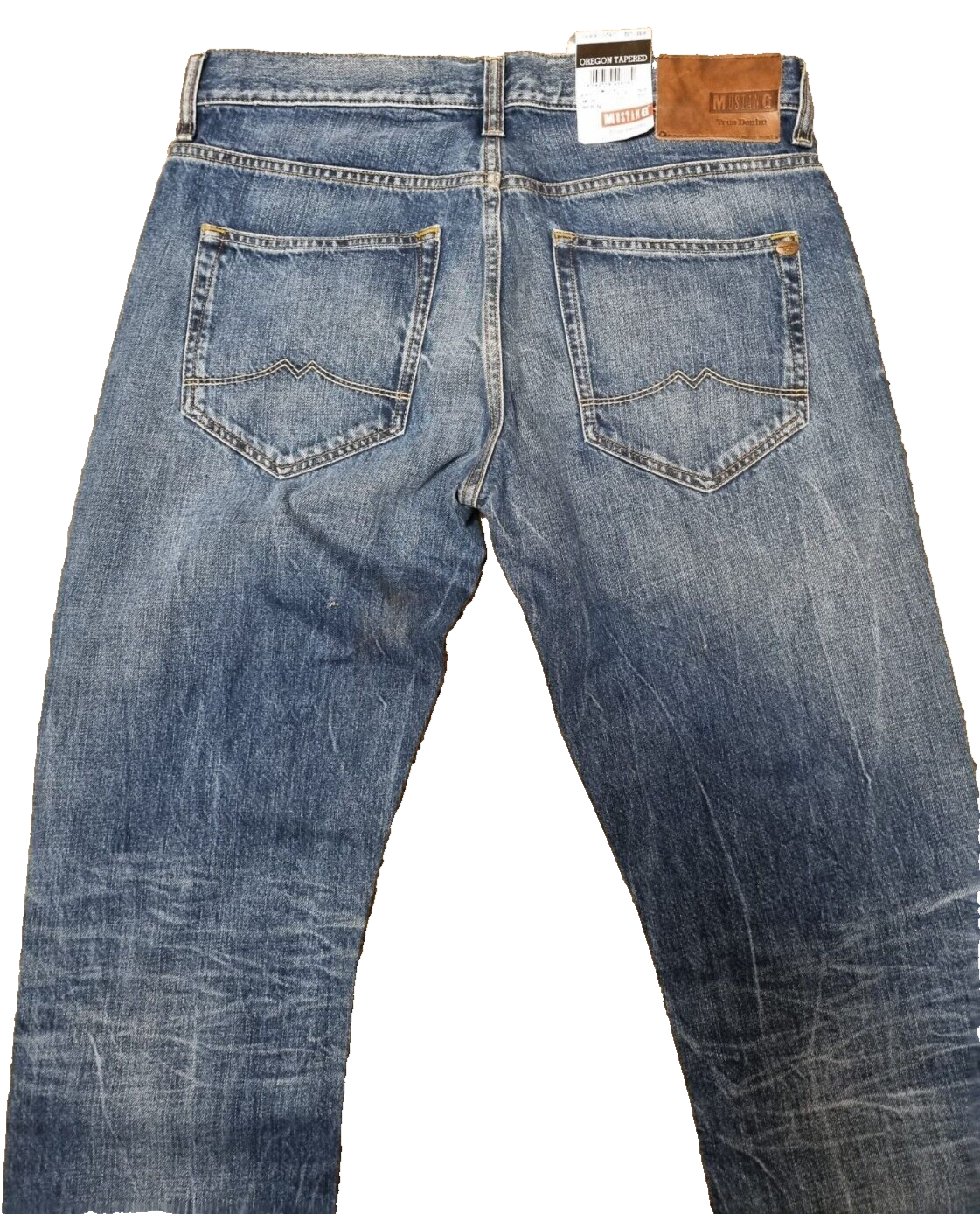 MUSTANG Herren Jeans Oregon Tapered W33 L32 | Slim Fit | Blau Denim Hose | BR3E1