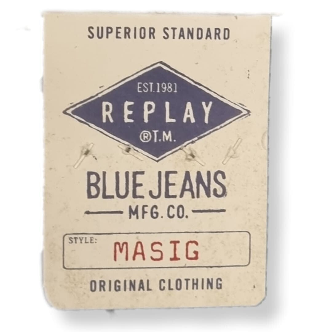 Replay Herren Jeans Masig MA919 – Slim Fit Tapered – Blau W30 W31 W32