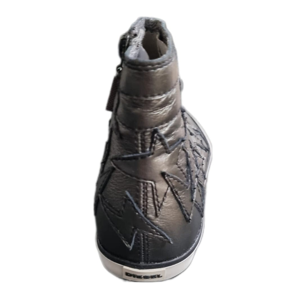 DIESEL Damen Stiefeletten S-STARHIGHTT Sneaker Gr. 35 EU / 5 US - Sterne Applika