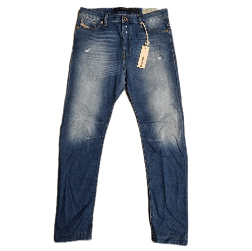 DIESEL Damen Jeans EAZEE 0830W Relaxed Boyfriend Low Waist - Blau W25 W26 - L34