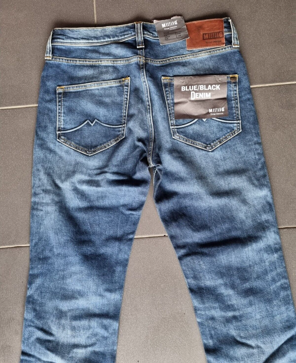 MUSTANG Herren Jeans Vegas Slim Fit W32 L34 Blau Denim Medium Rise BR1E2