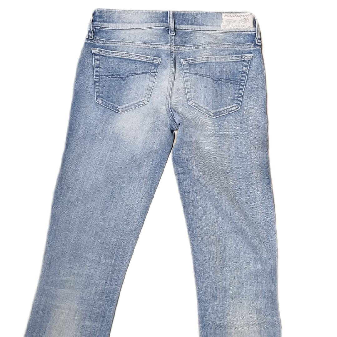 DIESEL Damen Jeans Grupee-Ankle Super Slim Skinny / Low Waist W24 L32 Blau BR1D1