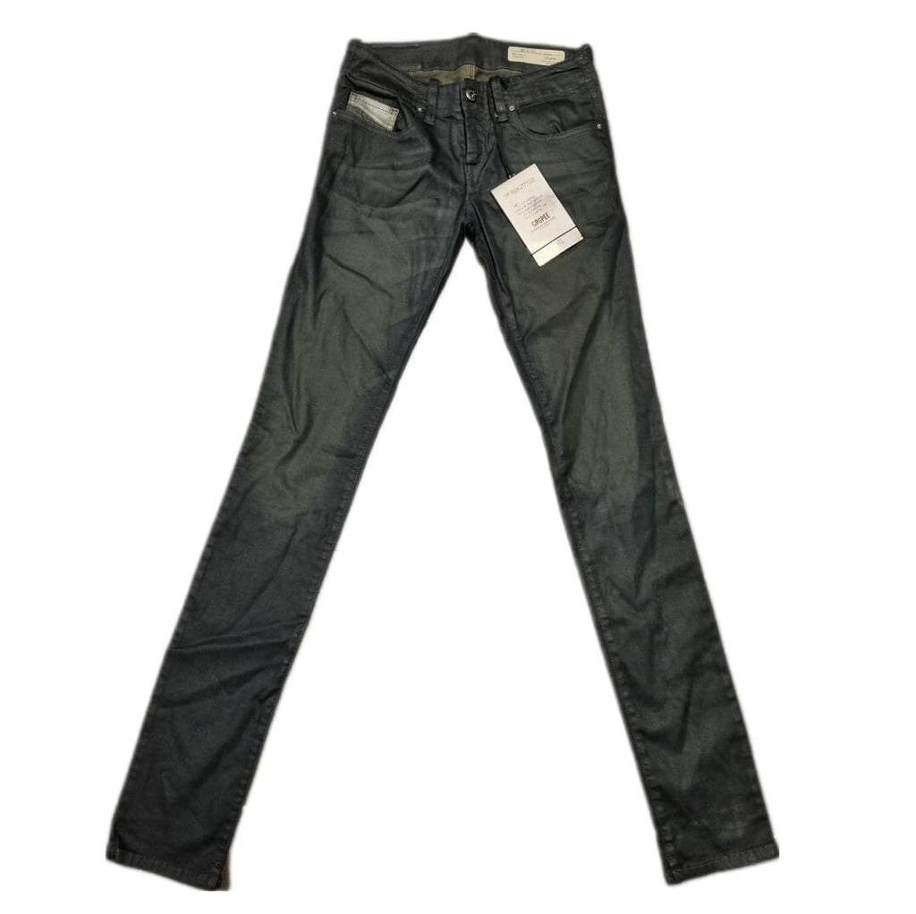 DIESEL Damen Jeans Grupee 0601F Stretch Antrazit W25 Extra Slim Fit Low W PL5B1