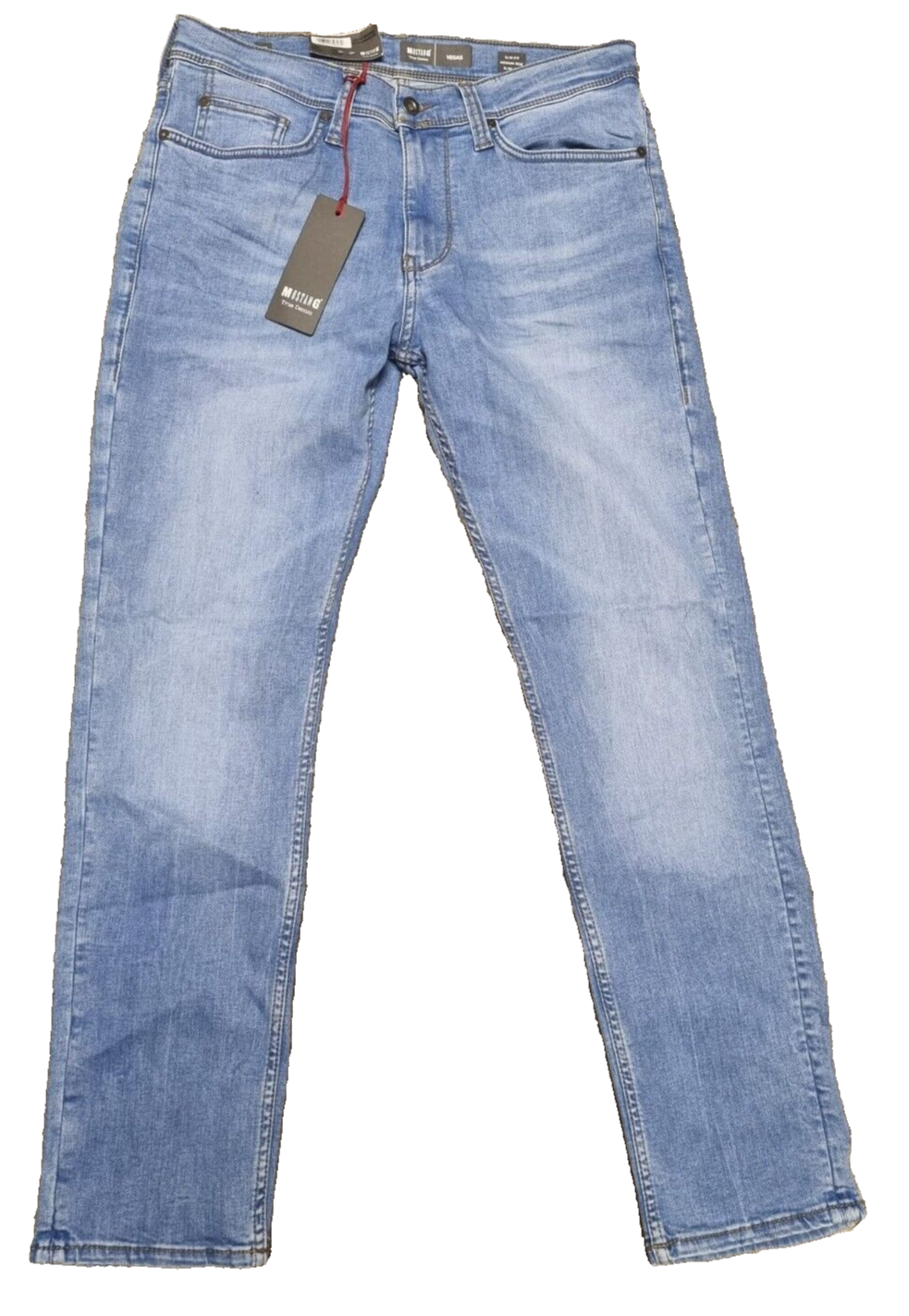 MUSTANG Herren Jeans Denim Hose Vegas Slim Fit Blau W32 L30 BR1C3