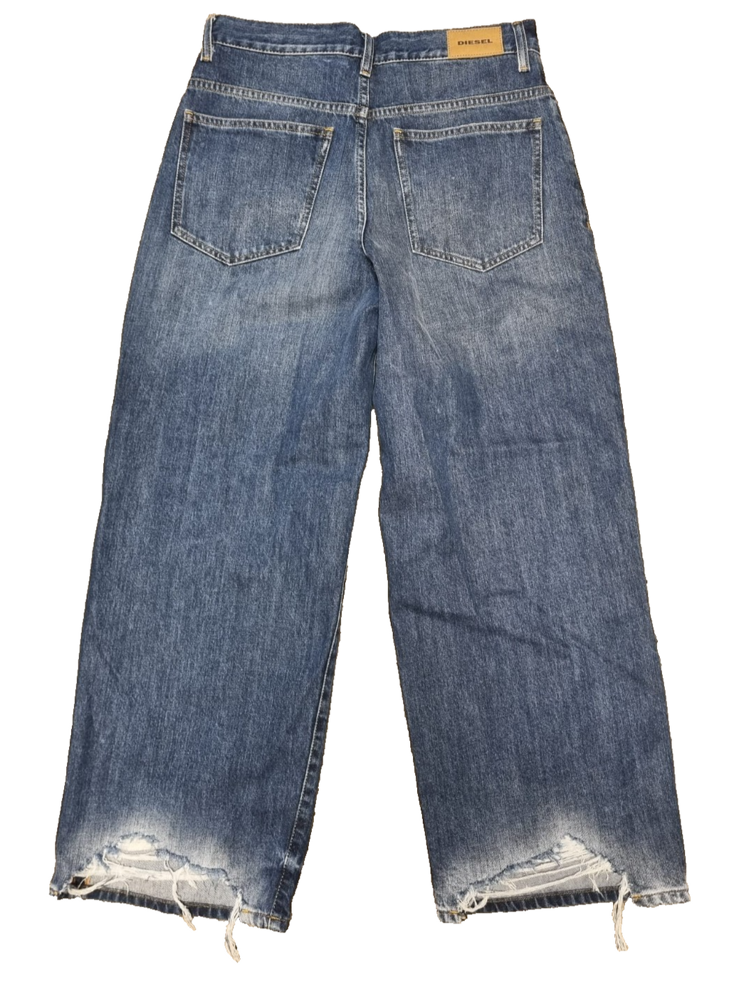 DIESEL Damen Jeans Widee High Waist Regular Straight Blau W28 L30 Stretch