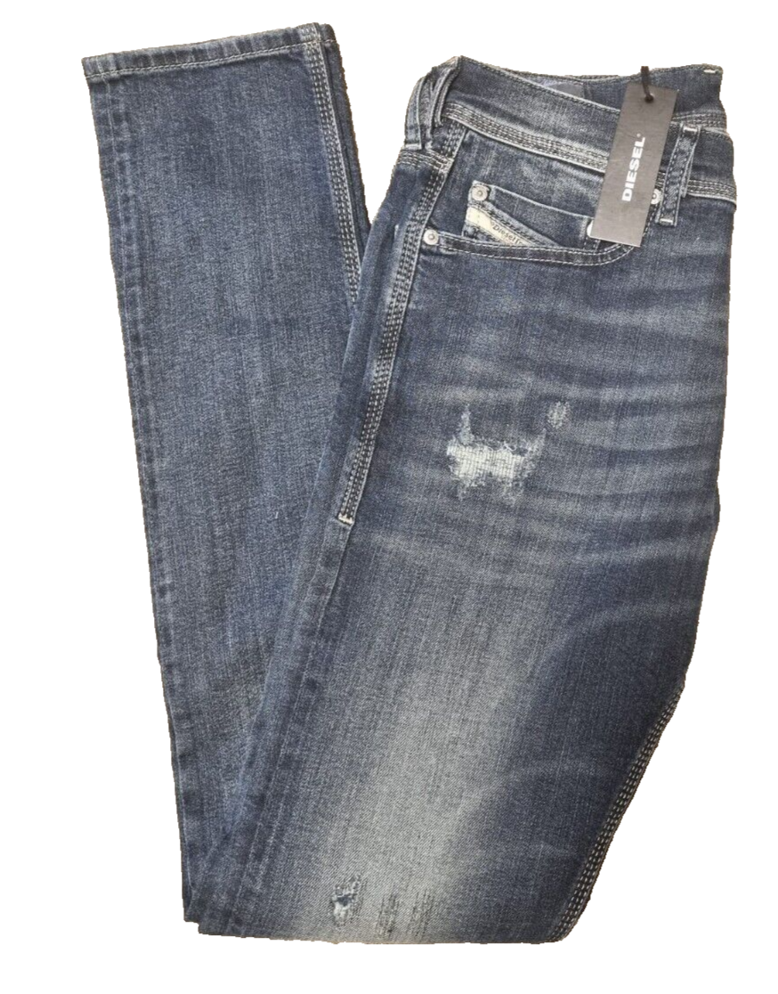 Diesel Herren Jeans Tepphar W30 L34 Slim Carrot Fit Blau Modern & Bequem BR3E1