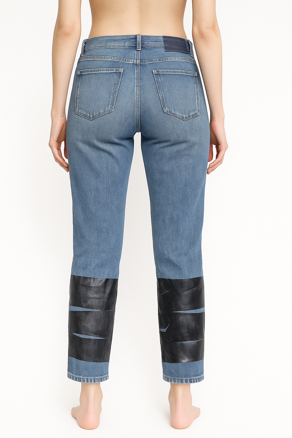 DIESEL Black Gold Damen Jeans Papryl-A Straight Fit Blau W33 L30 Made Italy M1