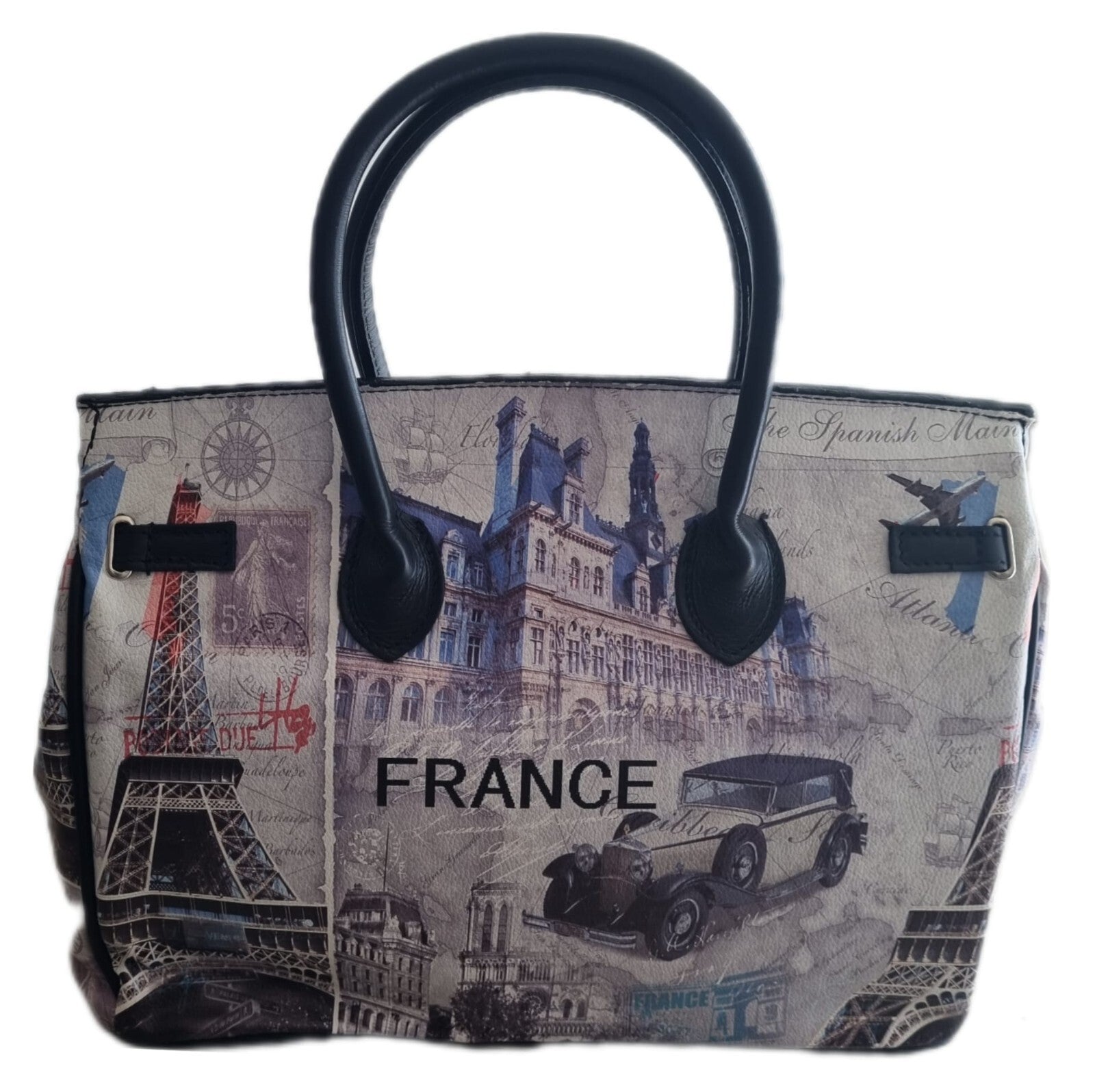 Damentasche Luca Lorenzo Tragetasche  - echt Leder - Handtasche braun France Des