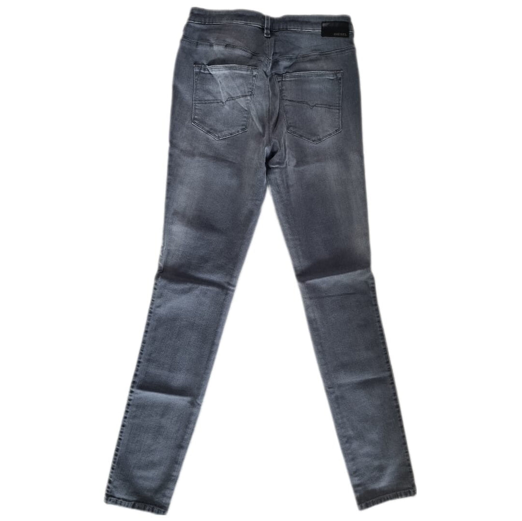 Diesel Damen Jeans Denim Hose Skinzee High Super Slim Skinny High Waist Grau